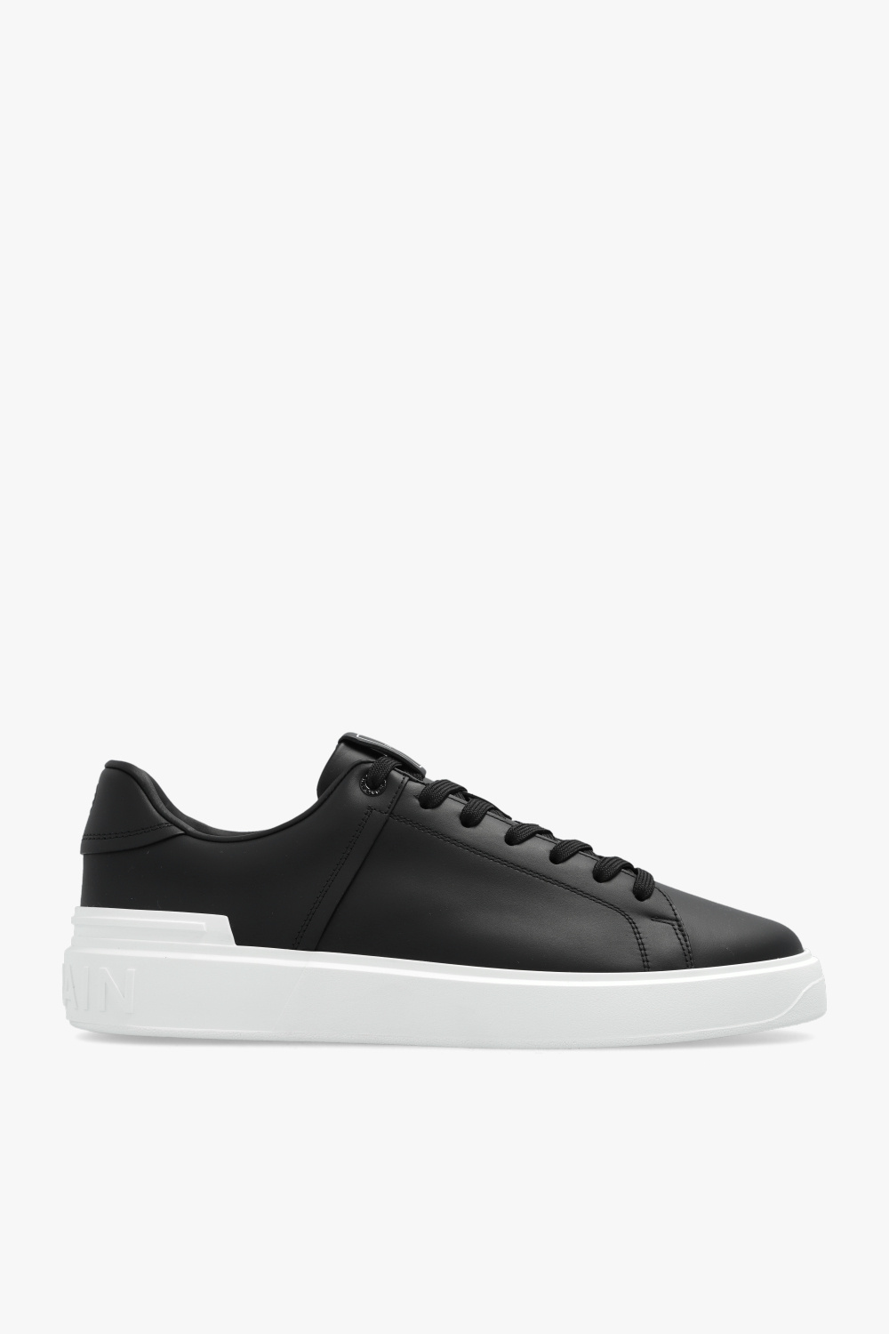 Balmain white & discount black logo b-court